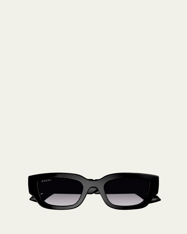 GG Logo Plastic Rectangle Sunglasses